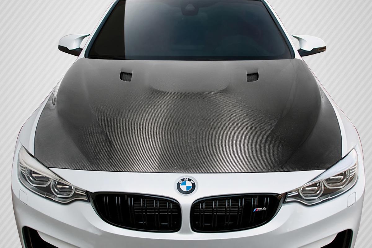 2014-2018 BMW M3 Carbon Creations E92 M3 Look Carbon Fiber Hood - Image 1