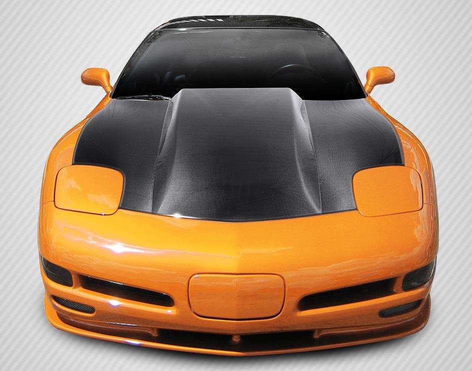 1997-2004 Chevrolet Corvette Carbon Creations Cowl Carbon Fiber Hood - Image 1