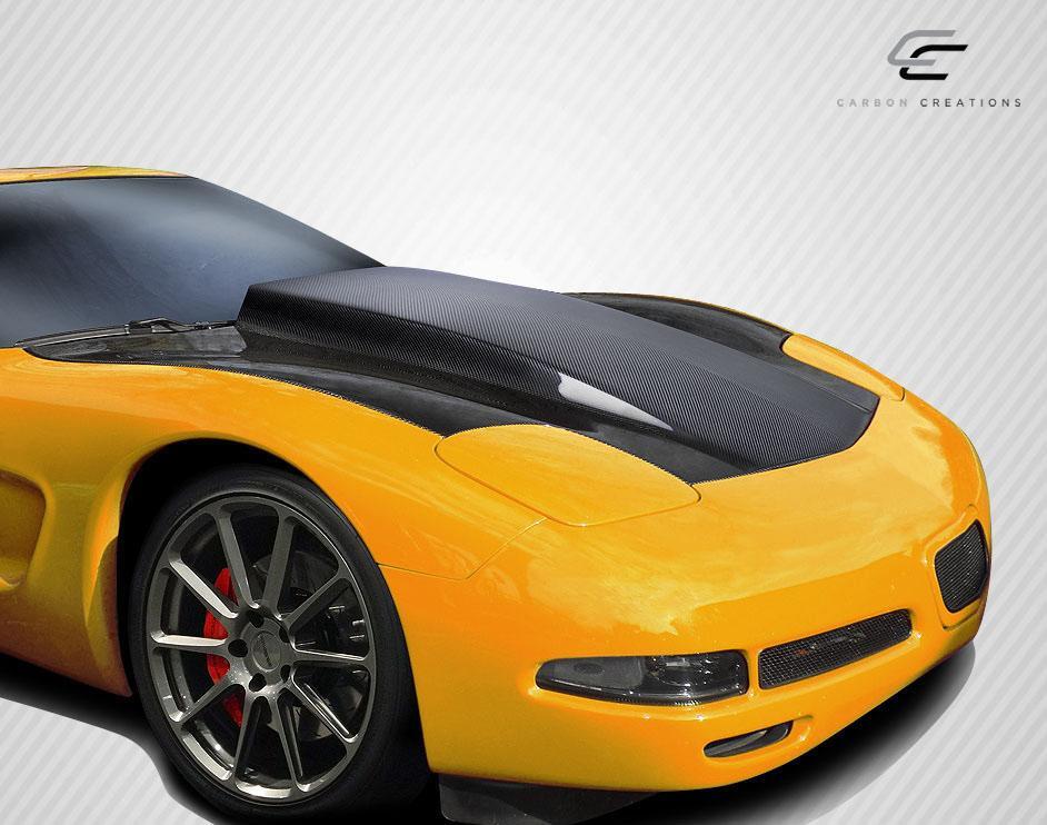 1997-2004 Chevrolet Corvette Carbon Creations Cowl Carbon Fiber Hood - Image 2
