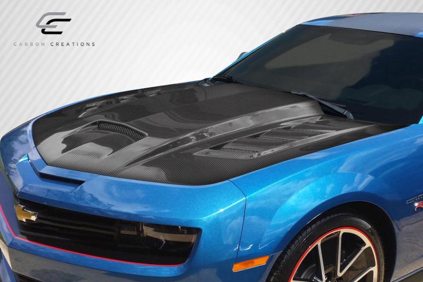 2010-2015 Chevrolet Camaro Carbon Creations TS-2 Carbon Fiber Hood - Image 2