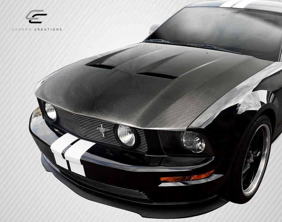 2005-2009 Ford Mustang Carbon Creations CVX Carbon Fiber Hood - Image 2