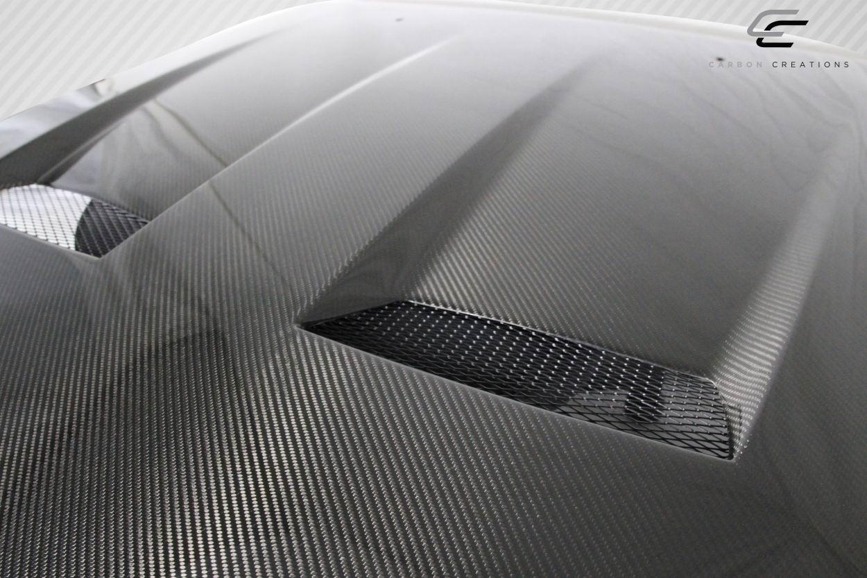2005-2009 Ford Mustang Carbon Creations CVX Carbon Fiber Hood - Image 5