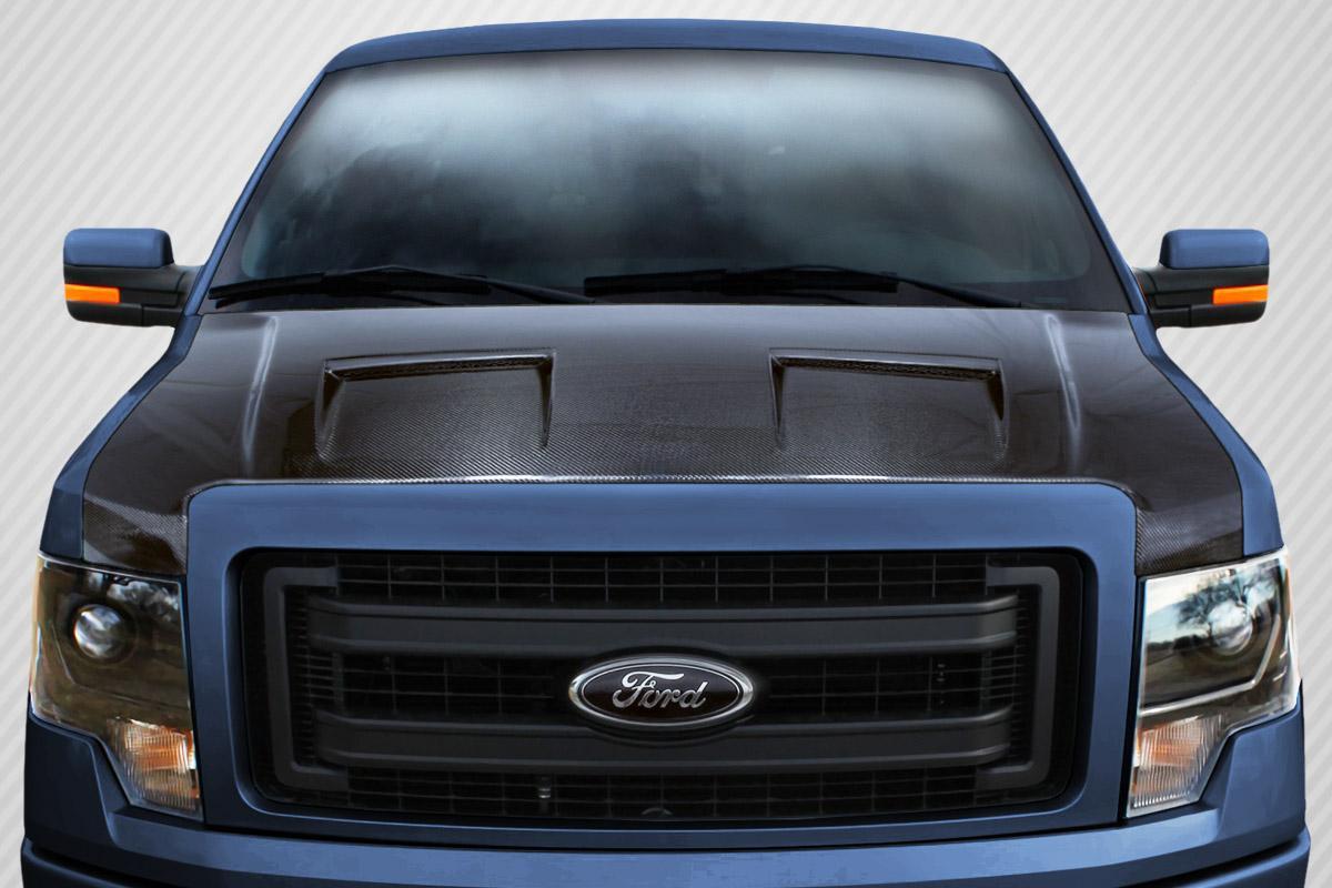 2009-2014 Ford F150 Carbon Creations Ram Air Carbon Fiber Hood - Image 1