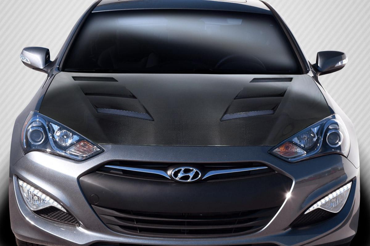 2013-2016 Hyundai Genesis Carbon Creations AM-S Carbon Fiber Hood - Image 1