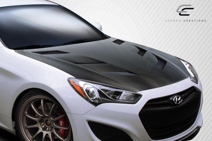 2013-2016 Hyundai Genesis Carbon Creations AM-S Carbon Fiber Hood - Image 2