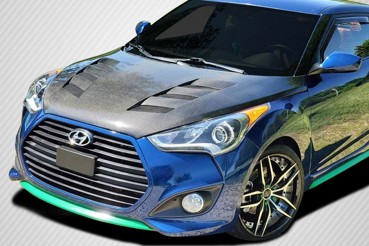 2012-2017 Hyundai Veloster Carbon Creations AM-S Carbon Fiber Hood - Image 1