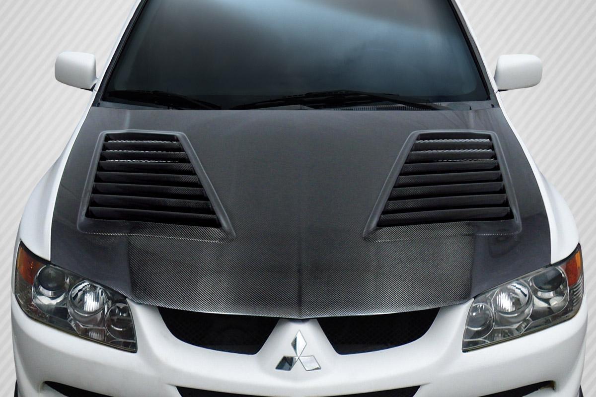 2003-2006 Mitsubishi Evolution Carbon Creations Track Carbon Fiber Hood - Image 1