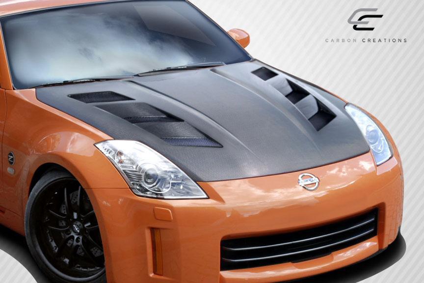 2007-2008 Nissan 350Z Carbon Creations AM-S Carbon Fiber Hood - Image 2