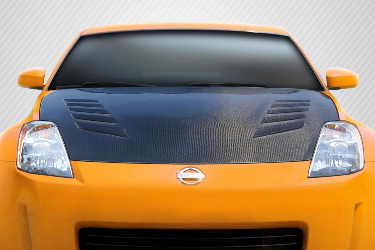 2003-2006 Nissan 350Z Carbon Creations TS-2 Carbon Fiber Hood - Image 1