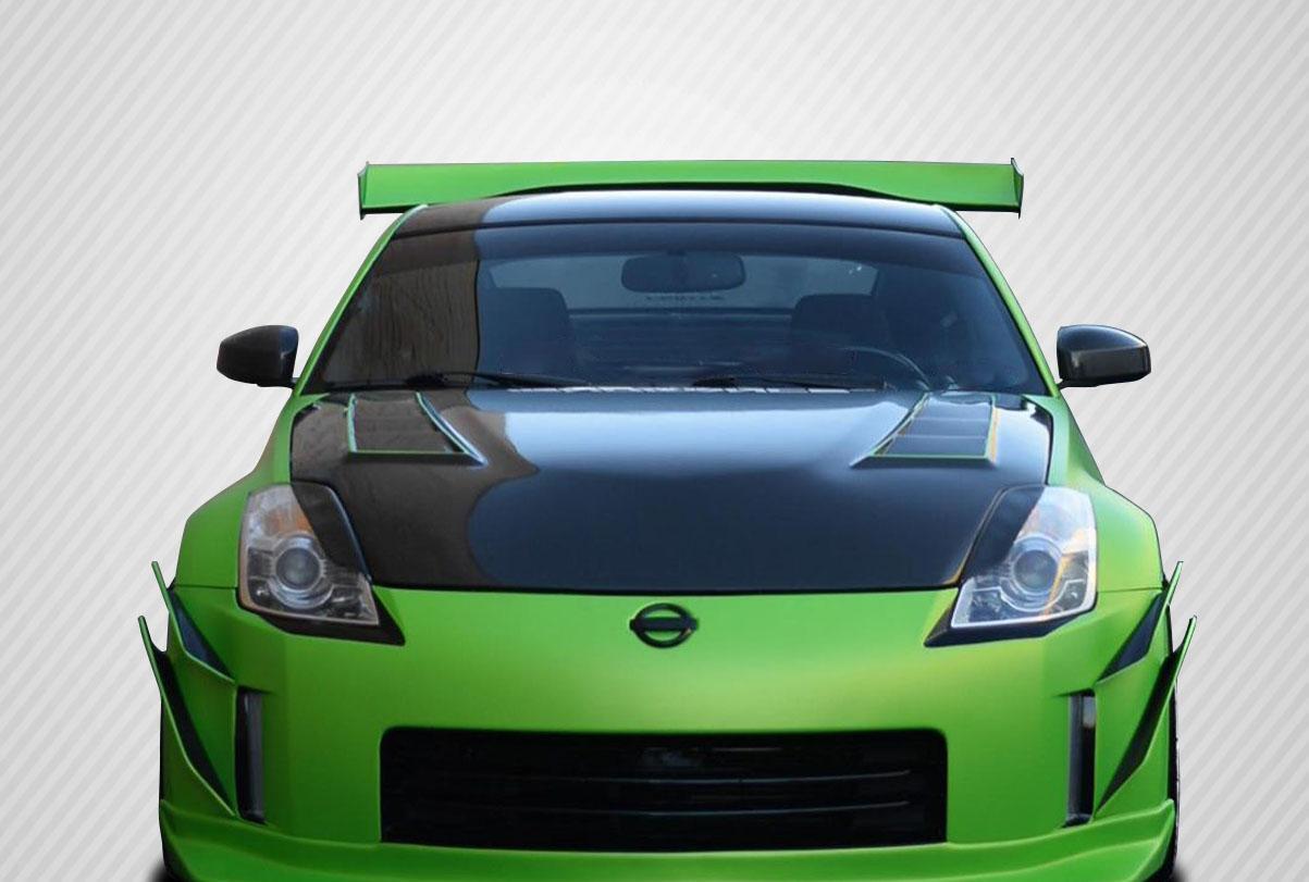 2003-2008 Nissan 350Z Carbon Creations TS-3 Carbon Fiber Hood - Image 1