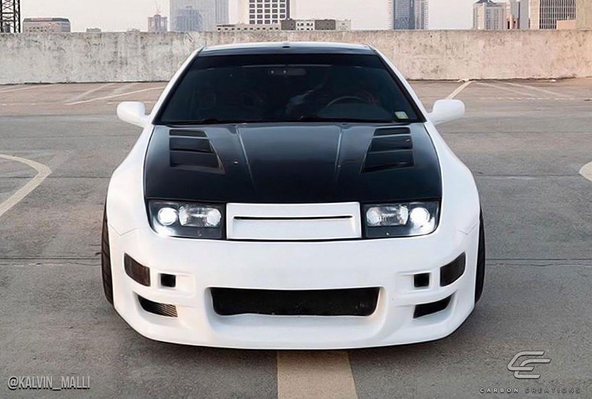 1990-1996 Nissan 300ZX Carbon Creations AM-S Carbon Fiber Hood - Image 2