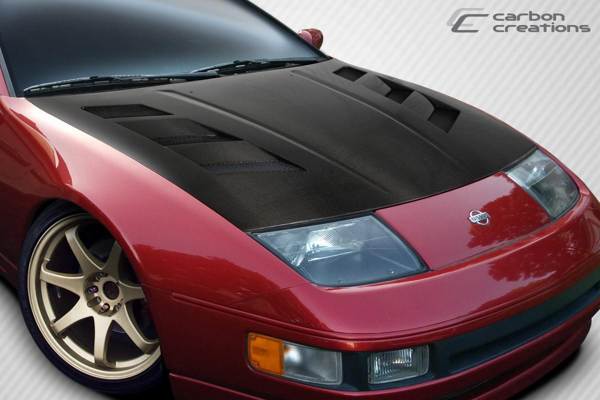 1990-1996 Nissan 300ZX Carbon Creations AM-S Carbon Fiber Hood - Image 3