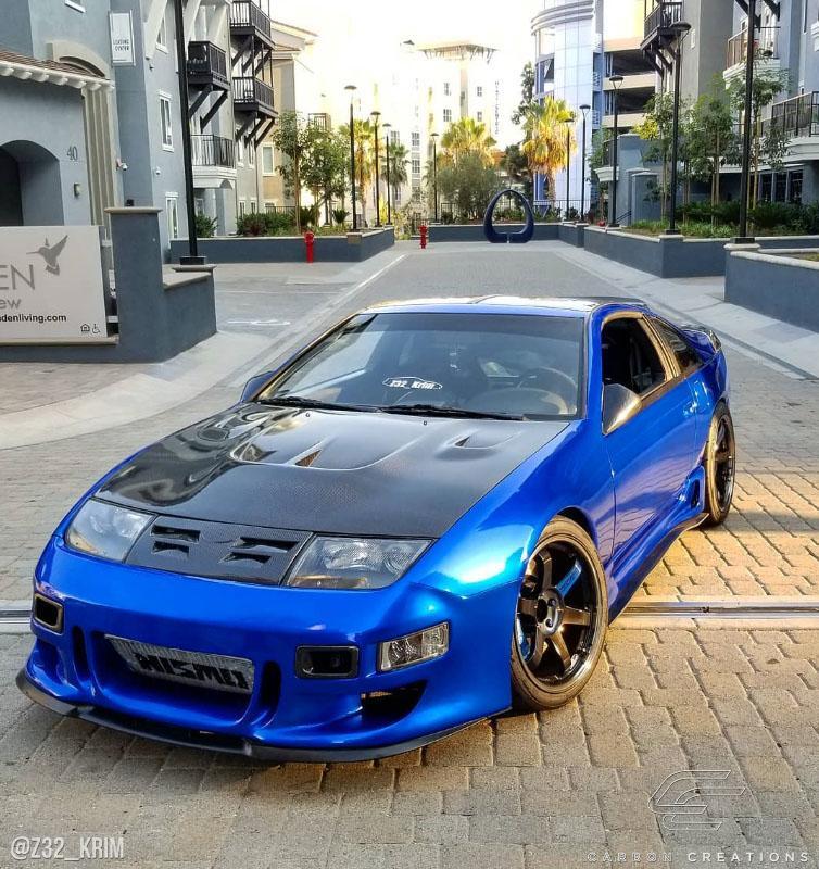 1990-1996 Nissan 300ZX Carbon Creations Type B Carbon Fiber Hood - Image 2