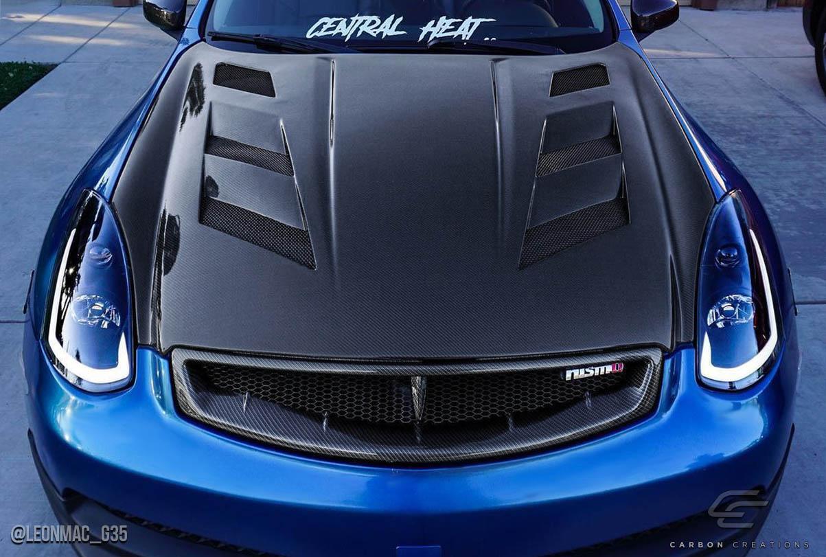 2003-2007 Infiniti G Coupe Carbon Creations AM-S Carbon Fiber Hood - Image 2