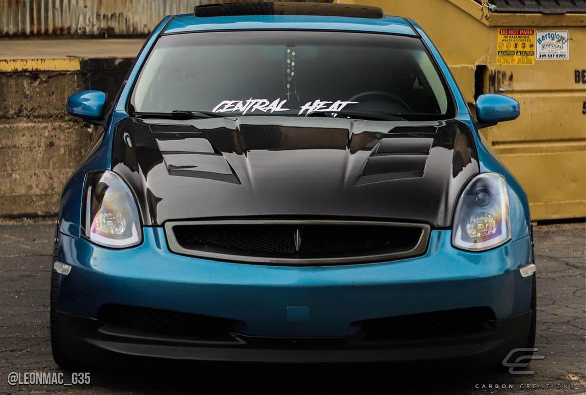 2003-2007 Infiniti G Coupe Carbon Creations AM-S Carbon Fiber Hood - Image 3
