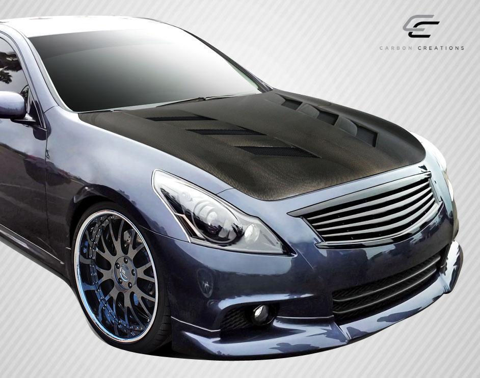 2007-2013 Infiniti G Sedan Carbon Creations AM-S Carbon Fiber Hood - Image 2