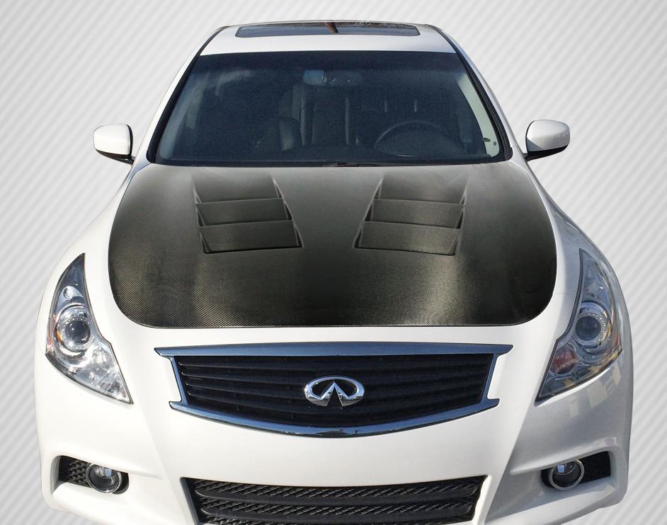 2007-2013 Infiniti G Sedan Carbon Creations TS-1 Carbon Fiber Hood - Image 1