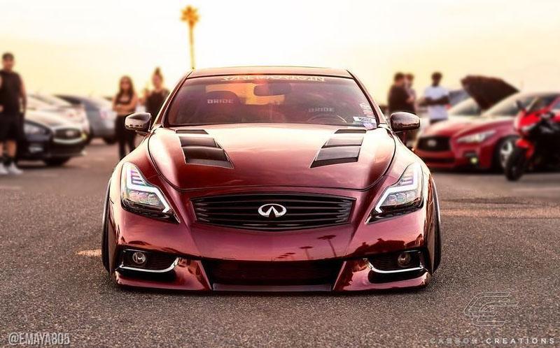 2008-2015 Infiniti G Coupe Carbon Creations AM-S Carbon Fiber Hood - Image 2