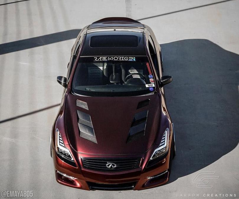 2008-2015 Infiniti G Coupe Carbon Creations AM-S Carbon Fiber Hood - Image 3