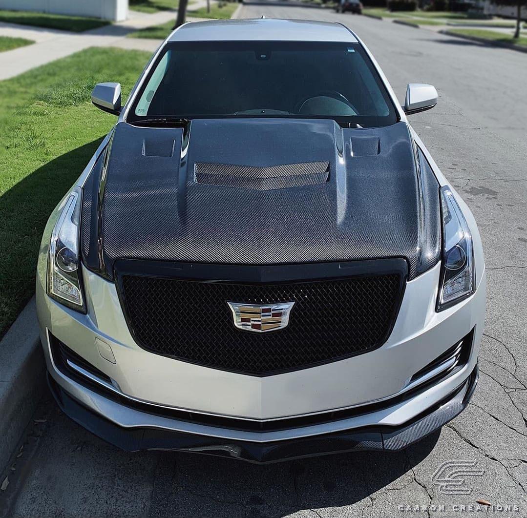 2012-2019 Cadillac ATS Carbon Creations AC-1 Carbon Fiber Hood - Image 2