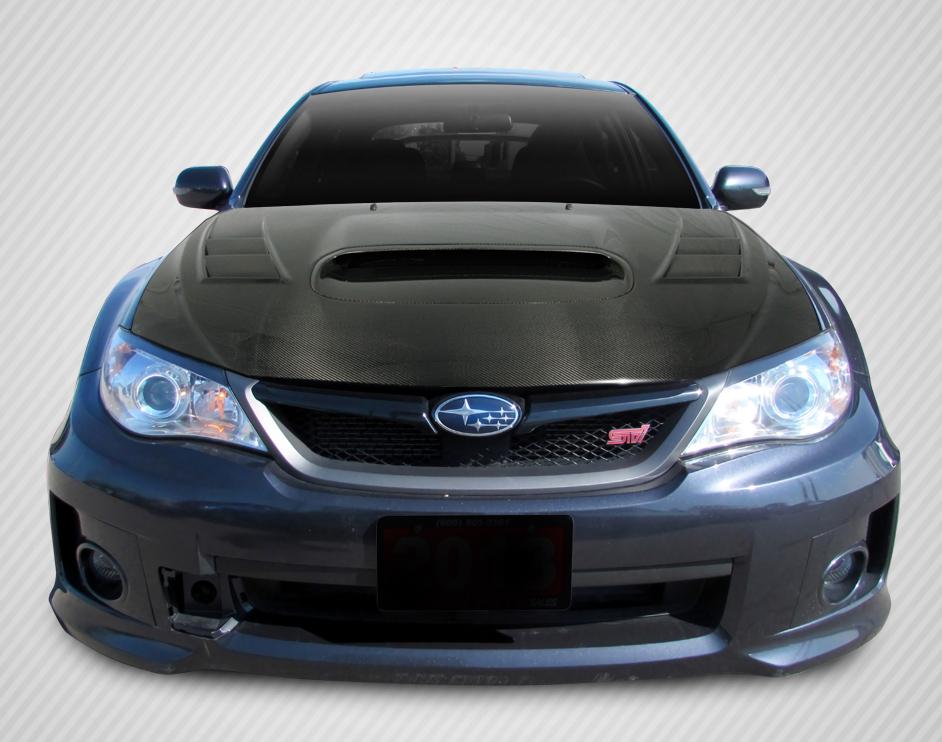 2008-2014 Subaru Impreza Carbon Creations TS-1 Carbon Fiber Hood - Image 1