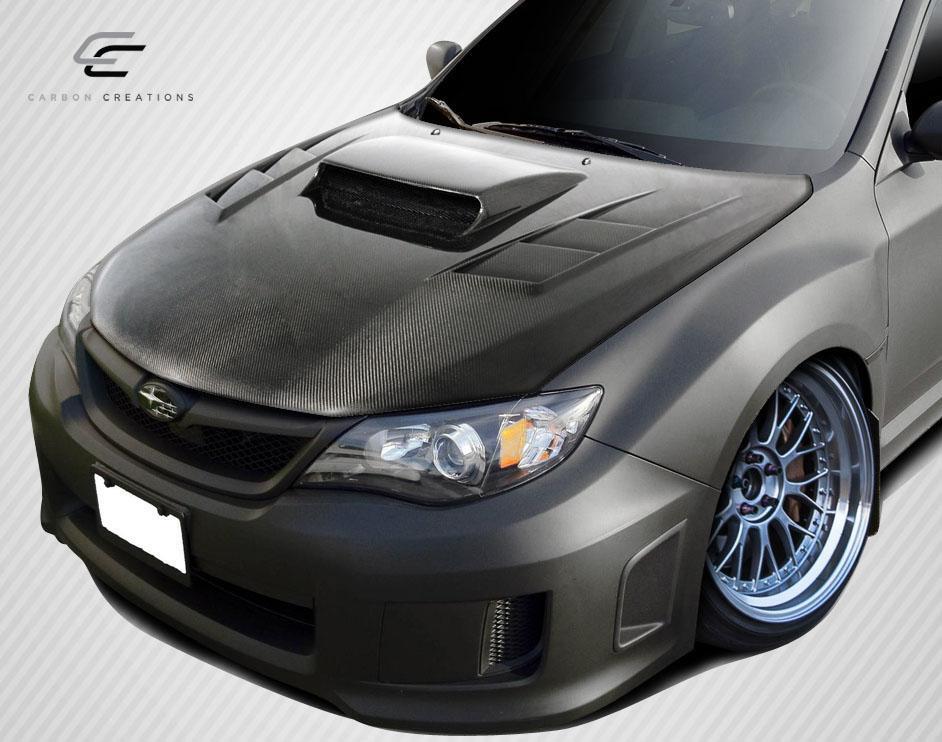 2008-2014 Subaru Impreza Carbon Creations TS-1 Carbon Fiber Hood - Image 2