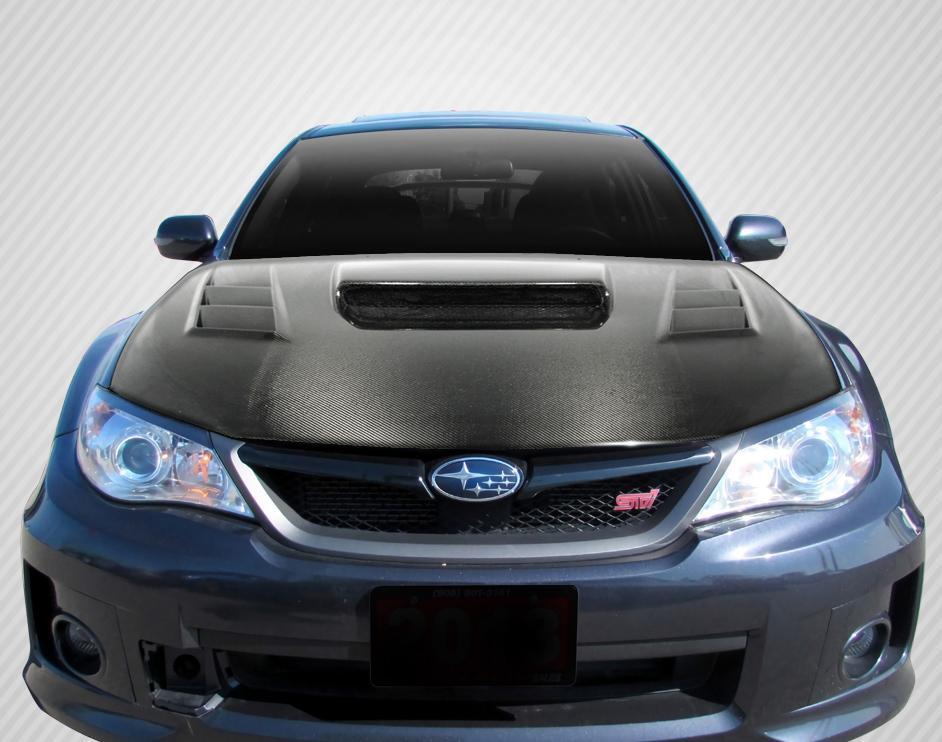 2008-2014 Subaru Impreza Carbon Creations C-1 Carbon Fiber Hood - Image 1