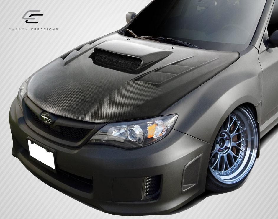 2008-2014 Subaru Impreza Carbon Creations C-1 Carbon Fiber Hood - Image 2