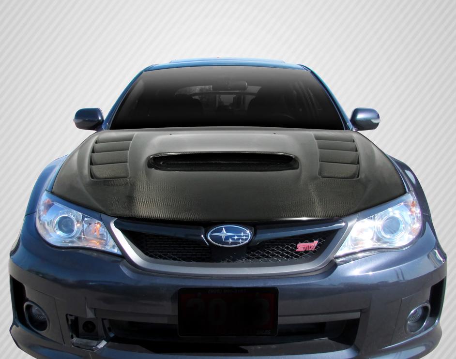 2008-2014 Subaru Impreza Carbon Creations VR-S Carbon Fiber Hood - Image 1
