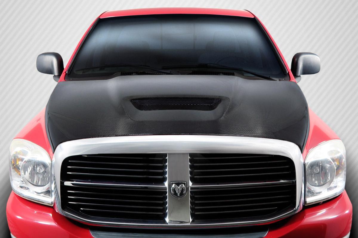 2002-2008 Dodge Ram Carbon Creations SRT Carbon Fiber Hood - Image 1