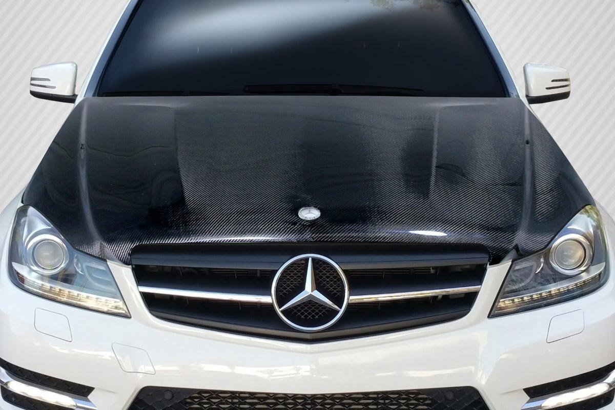 2012-2014 Mercedes C Class Carbon Creations C63 Look Carbon Fiber Hood - Image 1