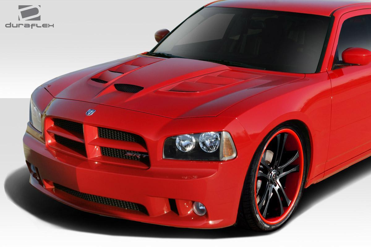 2006-2010 Dodge Charger Duraflex Viper Look Hood - Image 2
