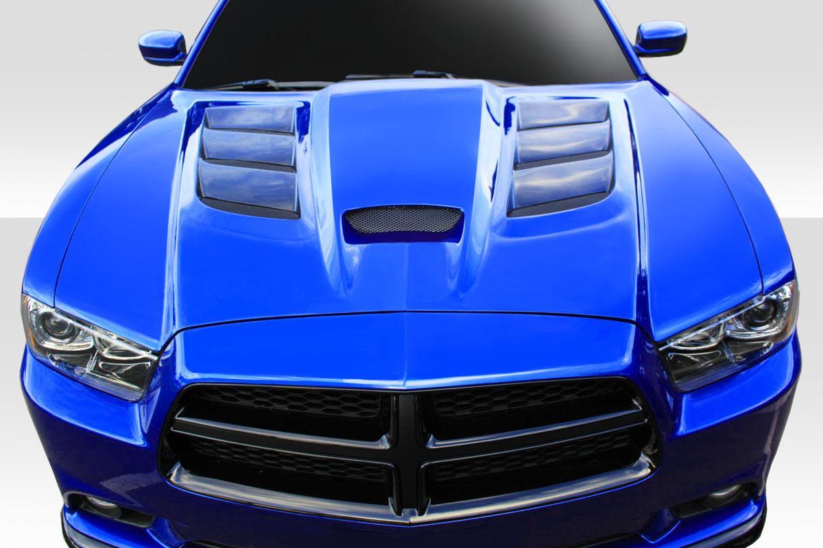 2011-2014 Dodge Charger Duraflex Viper Look Hood - Image 1