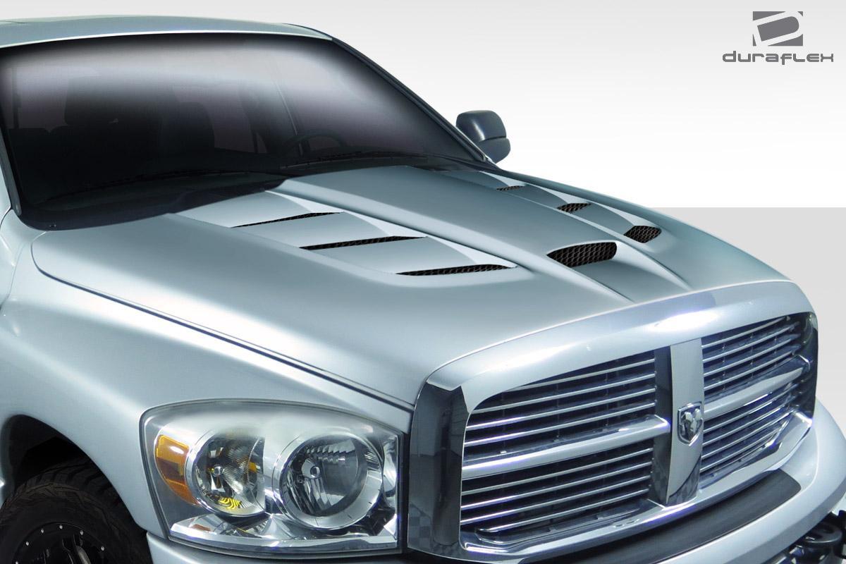 2002-2008 Dodge Ram Duraflex Viper Look Hood - Image 2