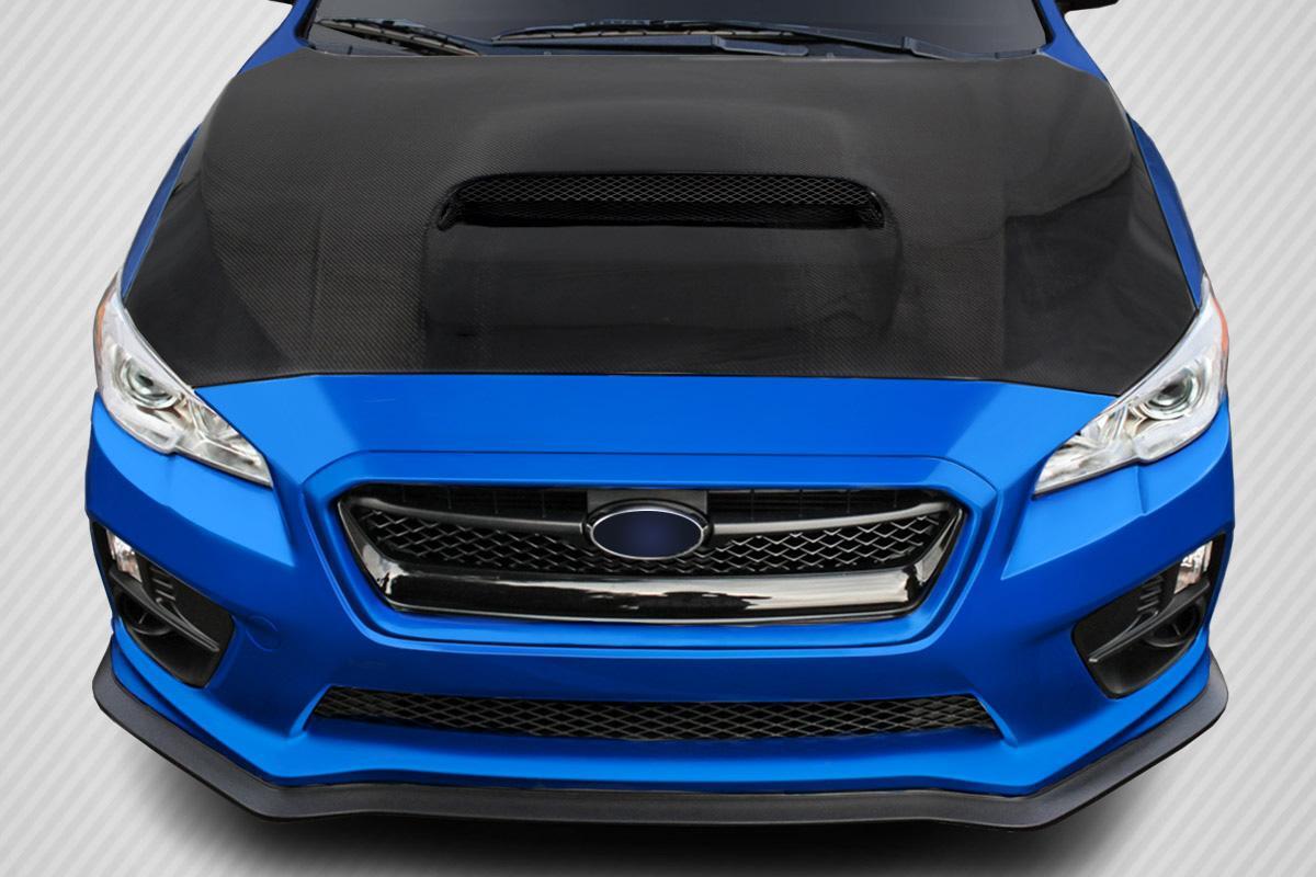 2015-2021 Subaru WRX Carbon Creations OEM Look Carbon Fiber Hood - Image 1