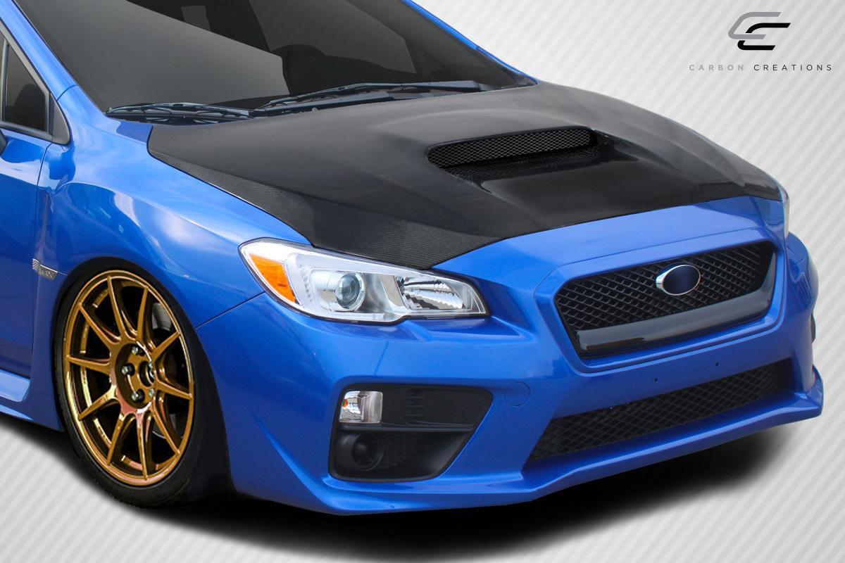 2015-2021 Subaru WRX Carbon Creations OEM Look Carbon Fiber Hood - Image 2