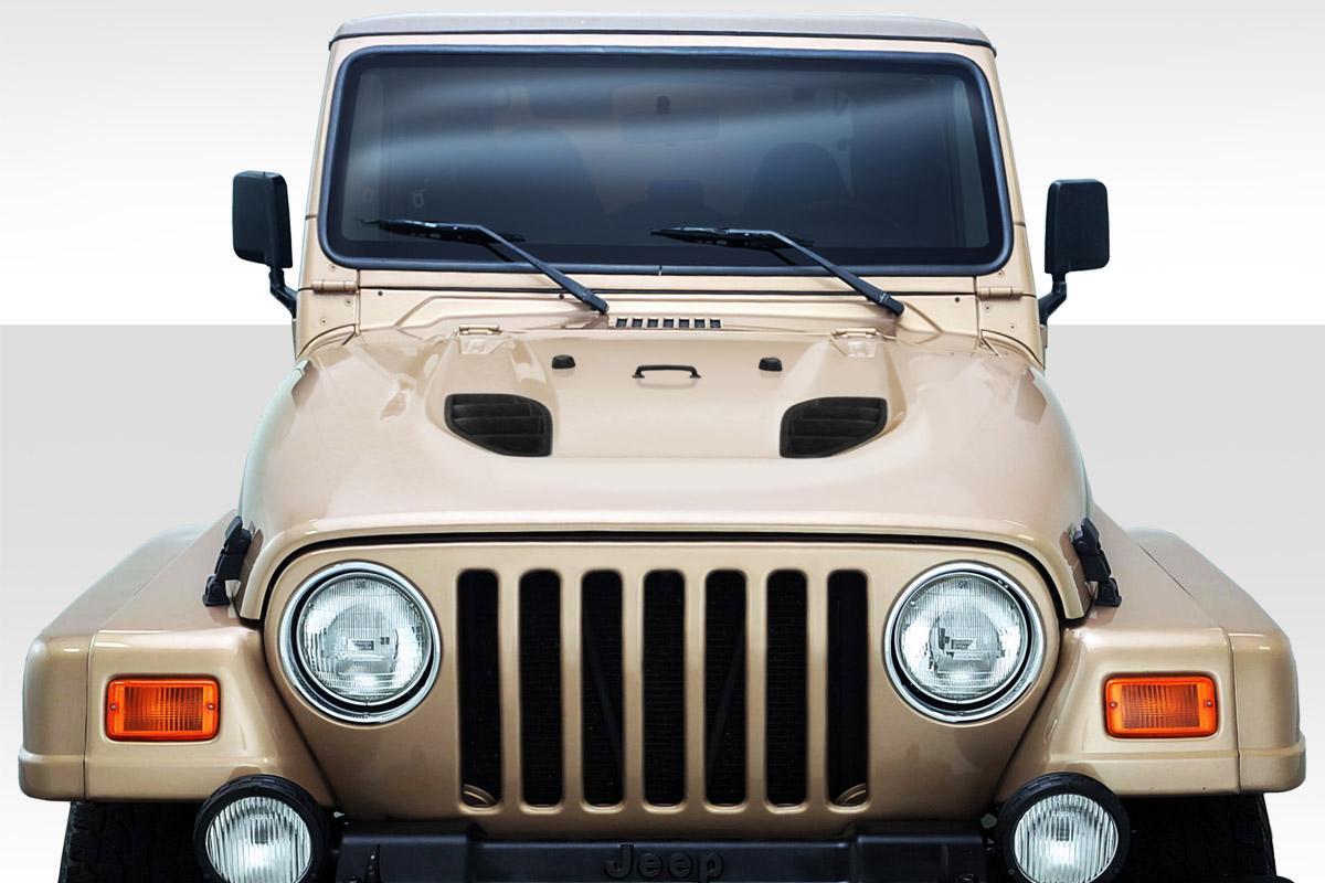 1997-2006 Jeep Wrangler Duraflex Power Dome Hood - Image 1