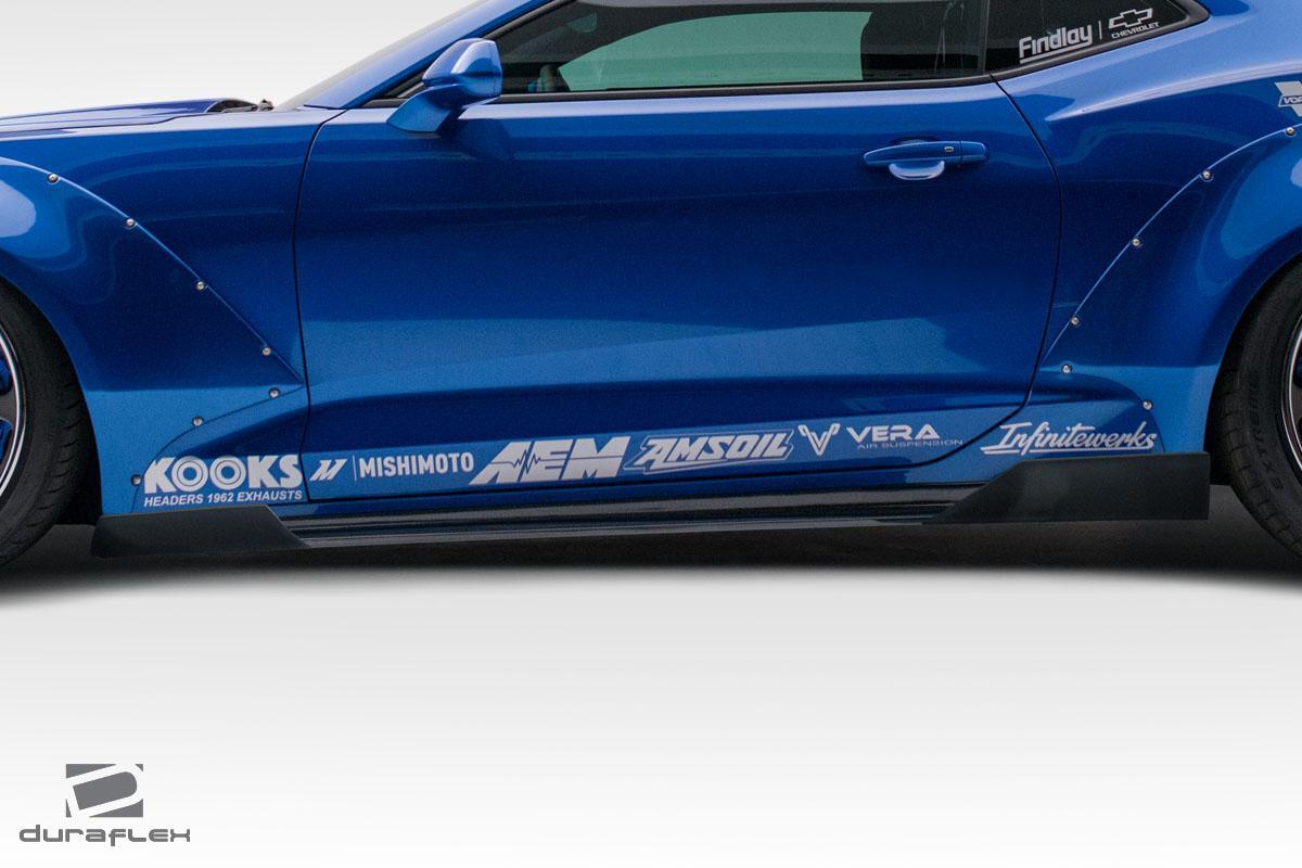 2016-2023 Chevrolet Camaro Duraflex Grid Side Skirts - Image 3