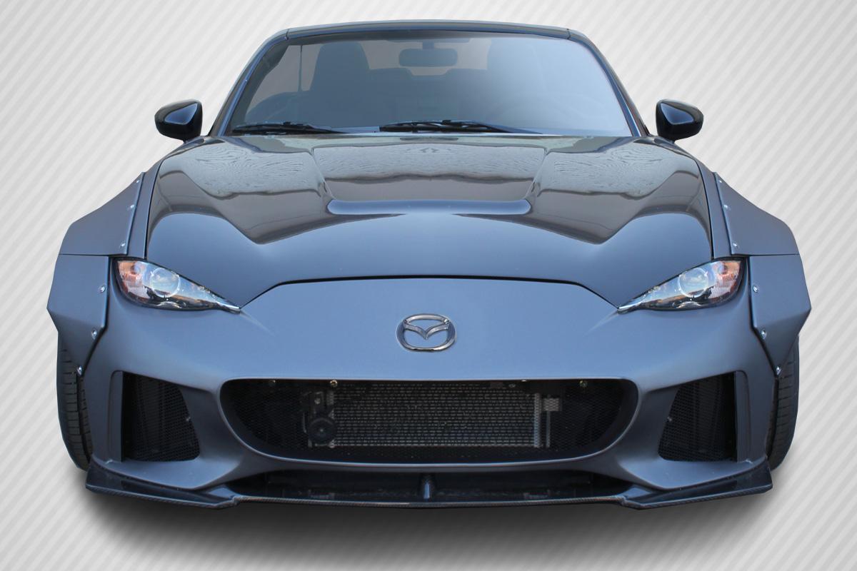 2016-2025 Mazda Miata Carbon Creations Circuit Carbon Fiber Hood - Image 1