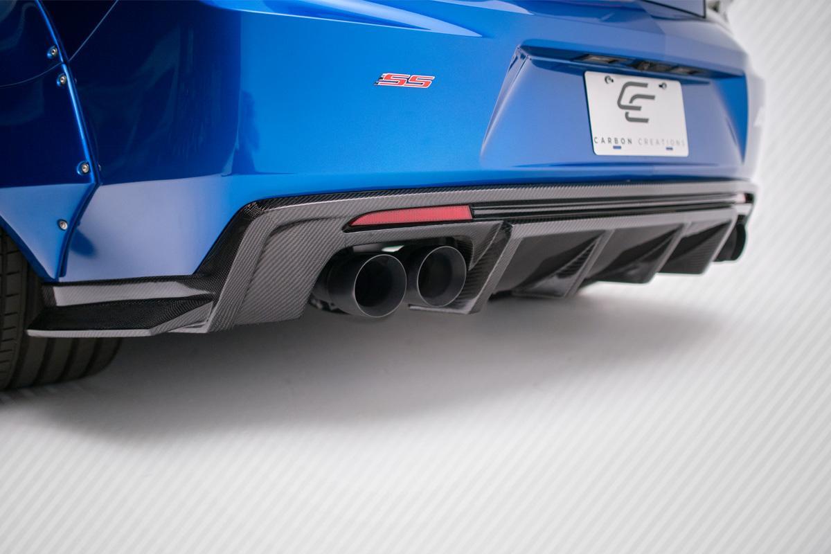 2016-2018 Chevrolet Camaro Carbon Creations Grid Carbon Fiber Rear Lip - Image 1