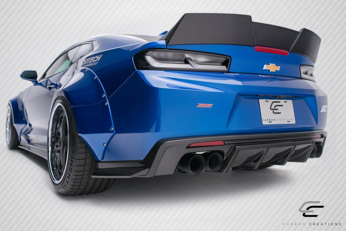 2016-2018 Chevrolet Camaro Carbon Creations Grid Carbon Fiber Rear Lip - Image 2