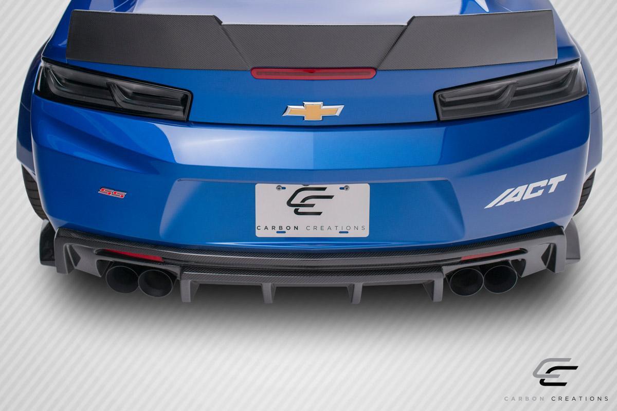 2016-2018 Chevrolet Camaro Carbon Creations Grid Carbon Fiber Rear Lip - Image 3