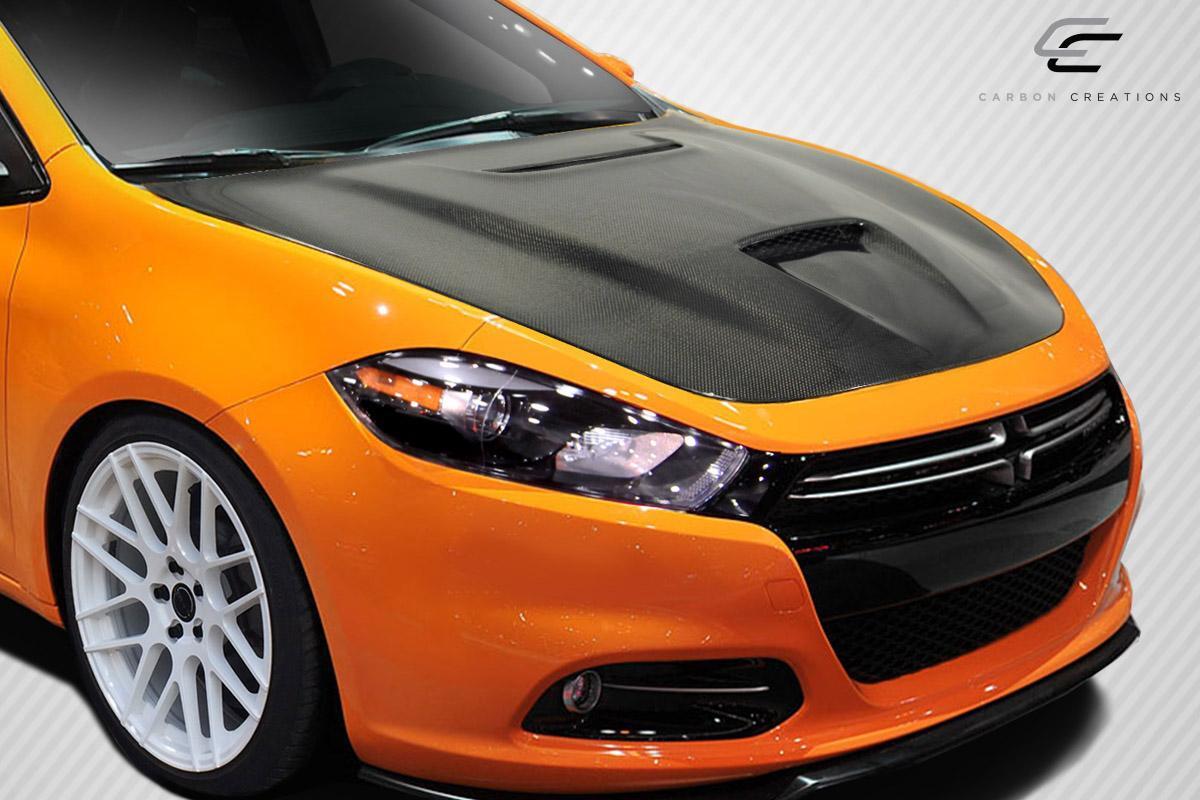 2013-2016 Dodge Dart Carbon Creations MP-R Carbon Fiber Hood - Image 2