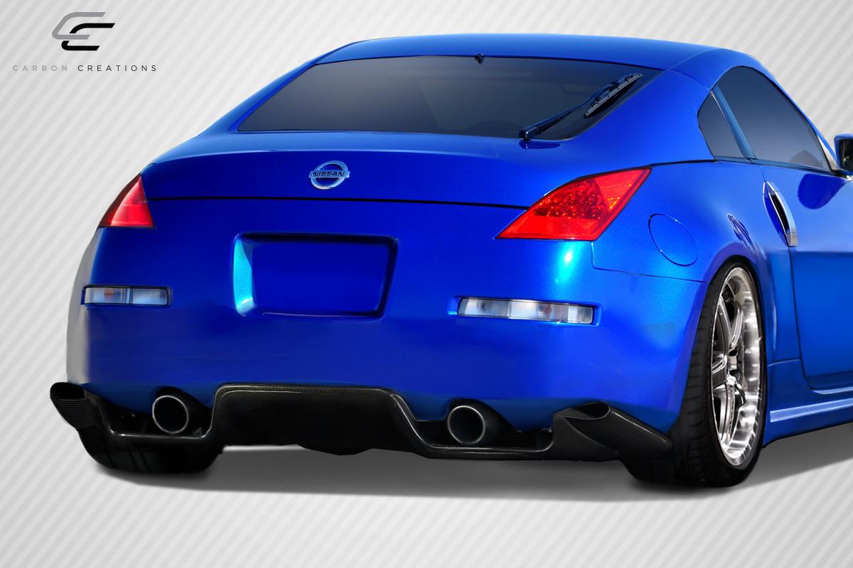 2003-2008 Nissan 350Z Carbon Creations TS-1 Carbon Fiber Rear Lip - Image 3
