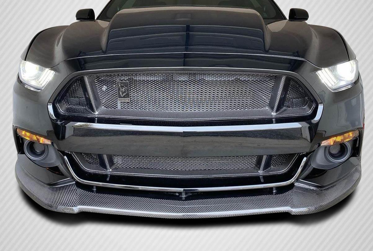 2015-2017 Ford Mustang Carbon Creations CVX Carbon Fiber Front Lip - Image 1