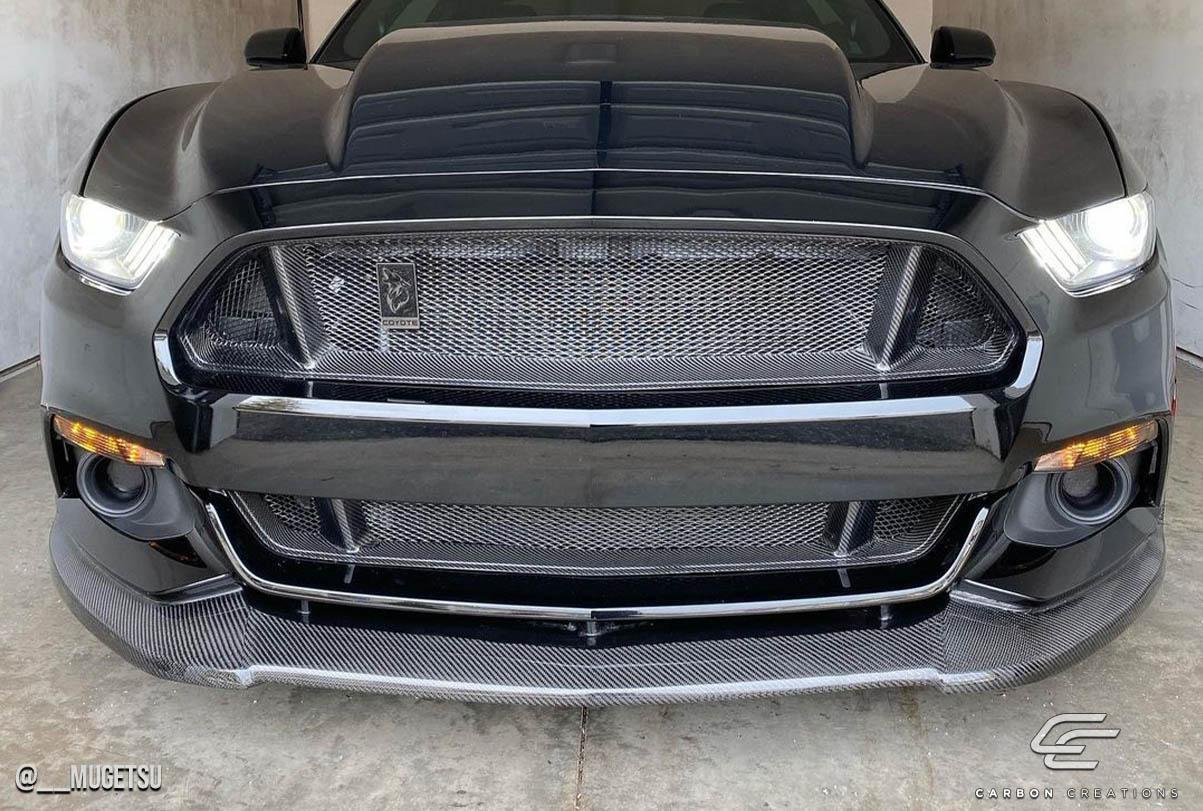 2015-2017 Ford Mustang Carbon Creations CVX Carbon Fiber Front Lip - Image 2