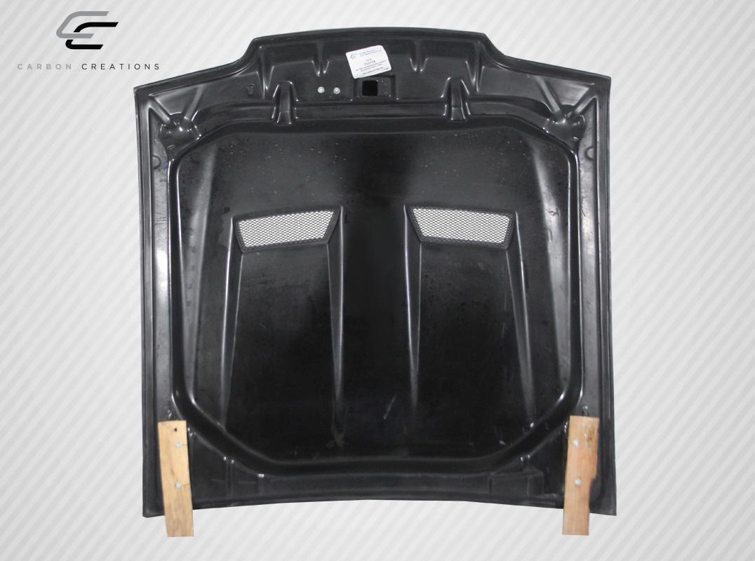 1987-1993 Ford Mustang Carbon Creations Heat Extractor Carbon Fiber Hood - Image 6