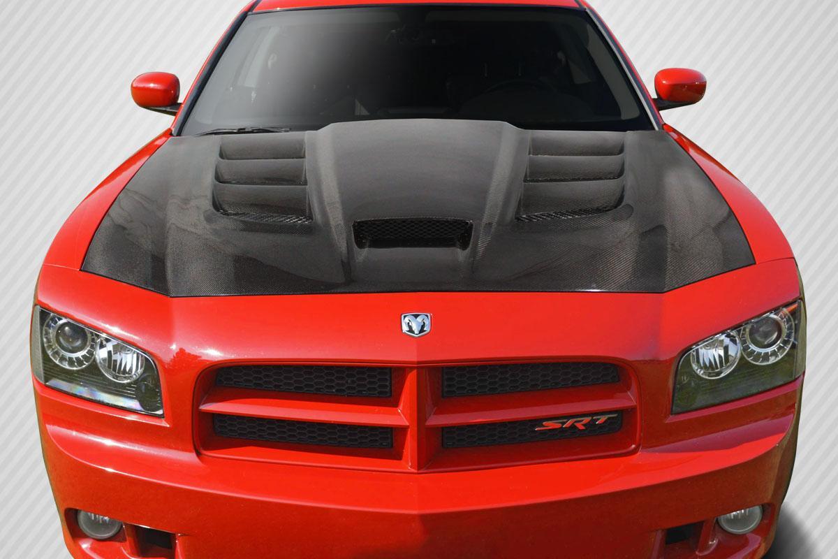 2006-2010 Dodge Charger Carbon Creations Viper Look Carbon Fiber Hood - Image 1