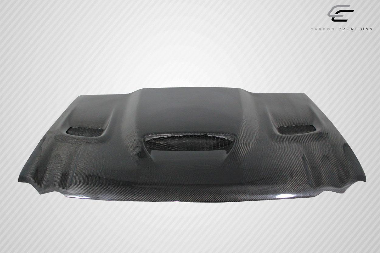 2005-2010 Jeep Grand Cherokee Carbon Creations Hellcat Look Carbon Fiber Hood - Image 3
