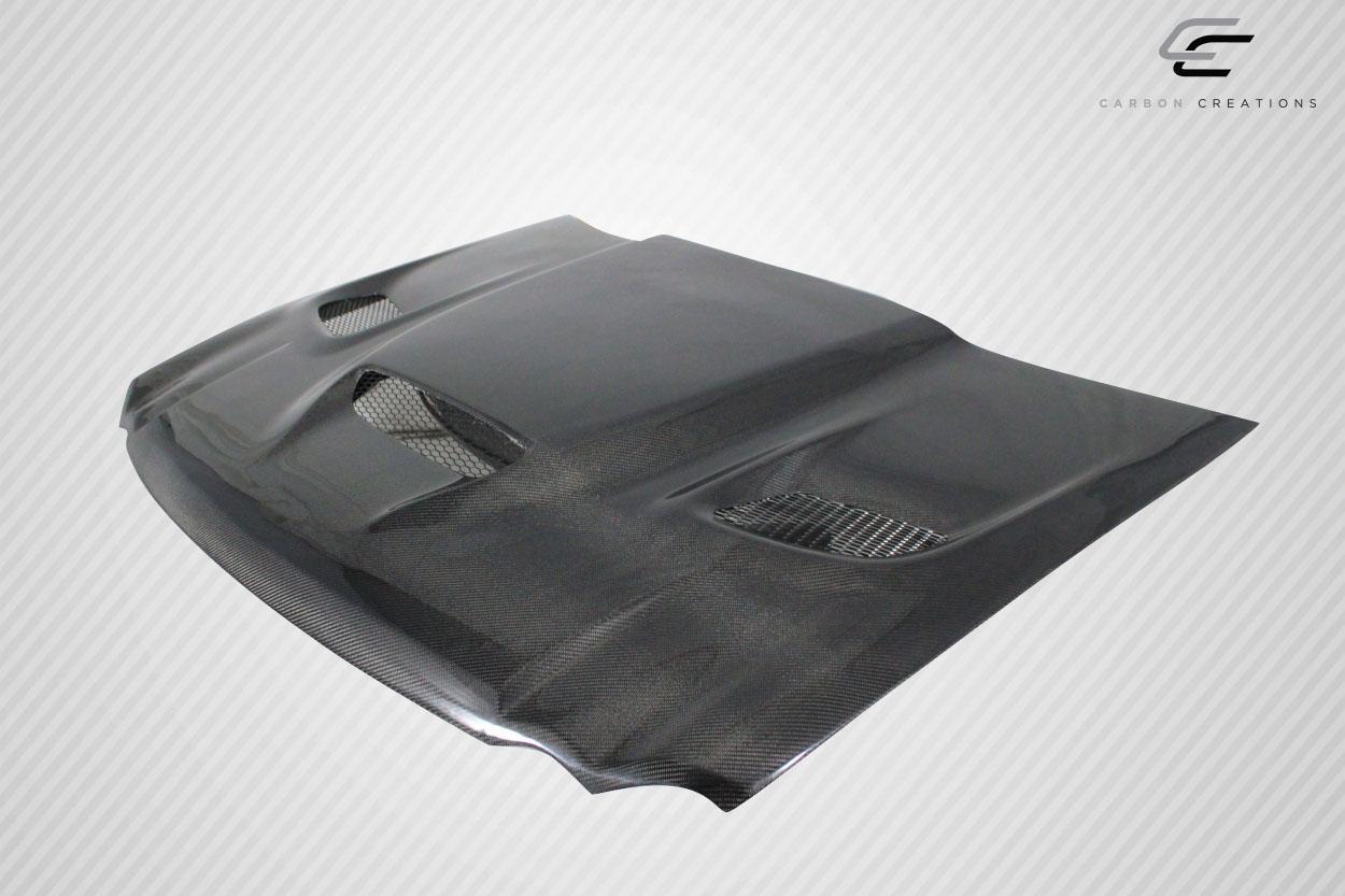 2005-2010 Jeep Grand Cherokee Carbon Creations Hellcat Look Carbon Fiber Hood - Image 4